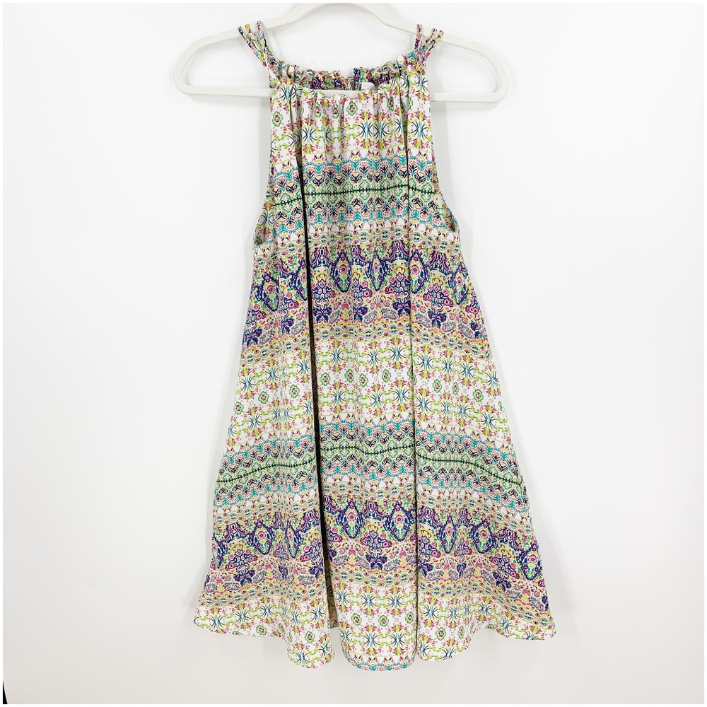 Rachel Ashwell Printed Halter Mini Dress Sz 8 - Picture 1 of 10